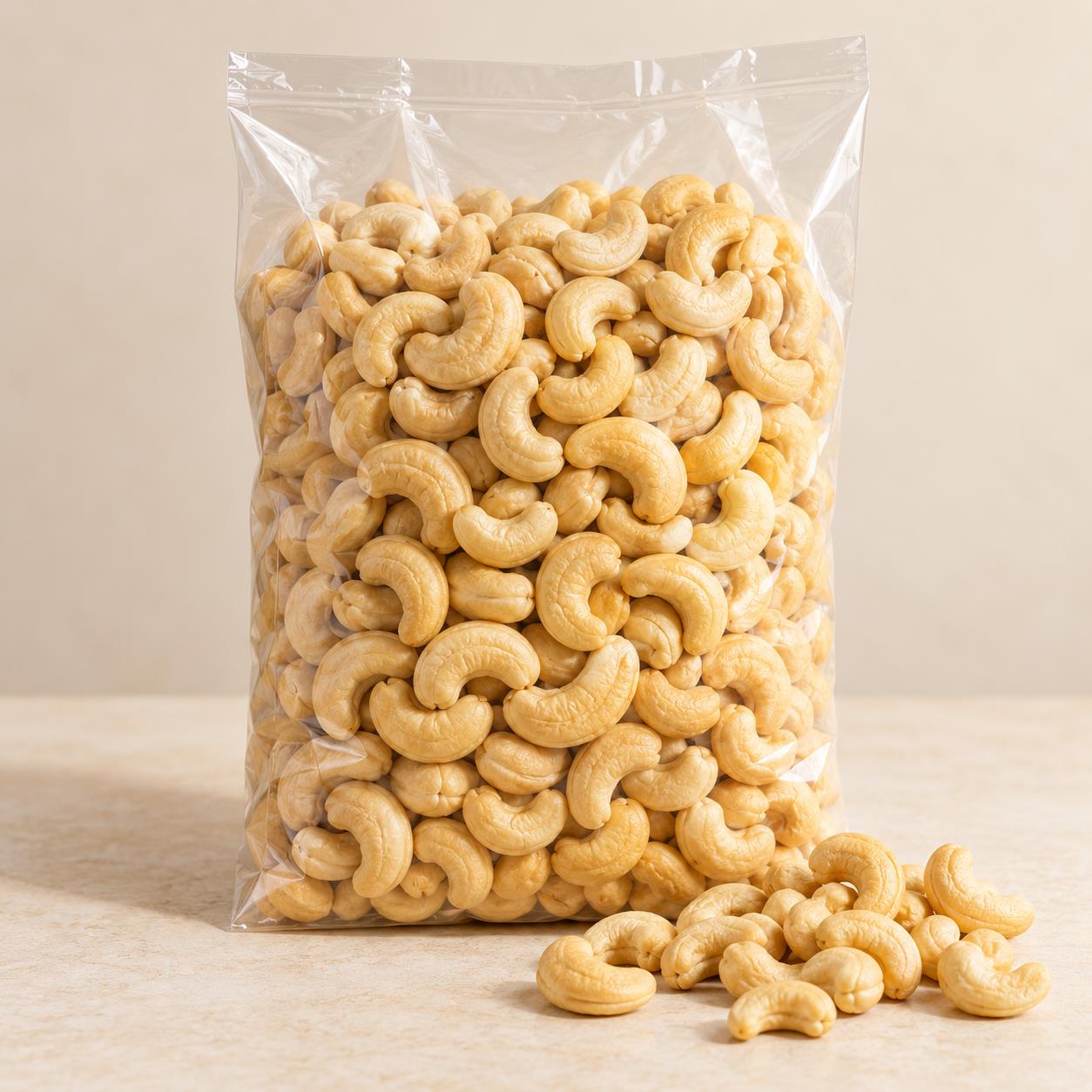 Whole Cashews — 1 kg — illustrative product imagery